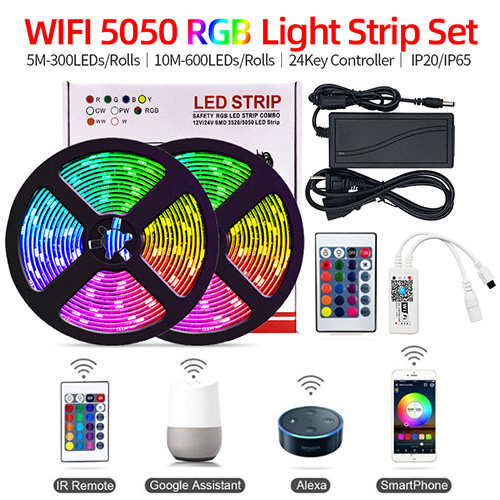 Alexa Google Home Voice Control 30LED SMD5050 Wifi Led Strip